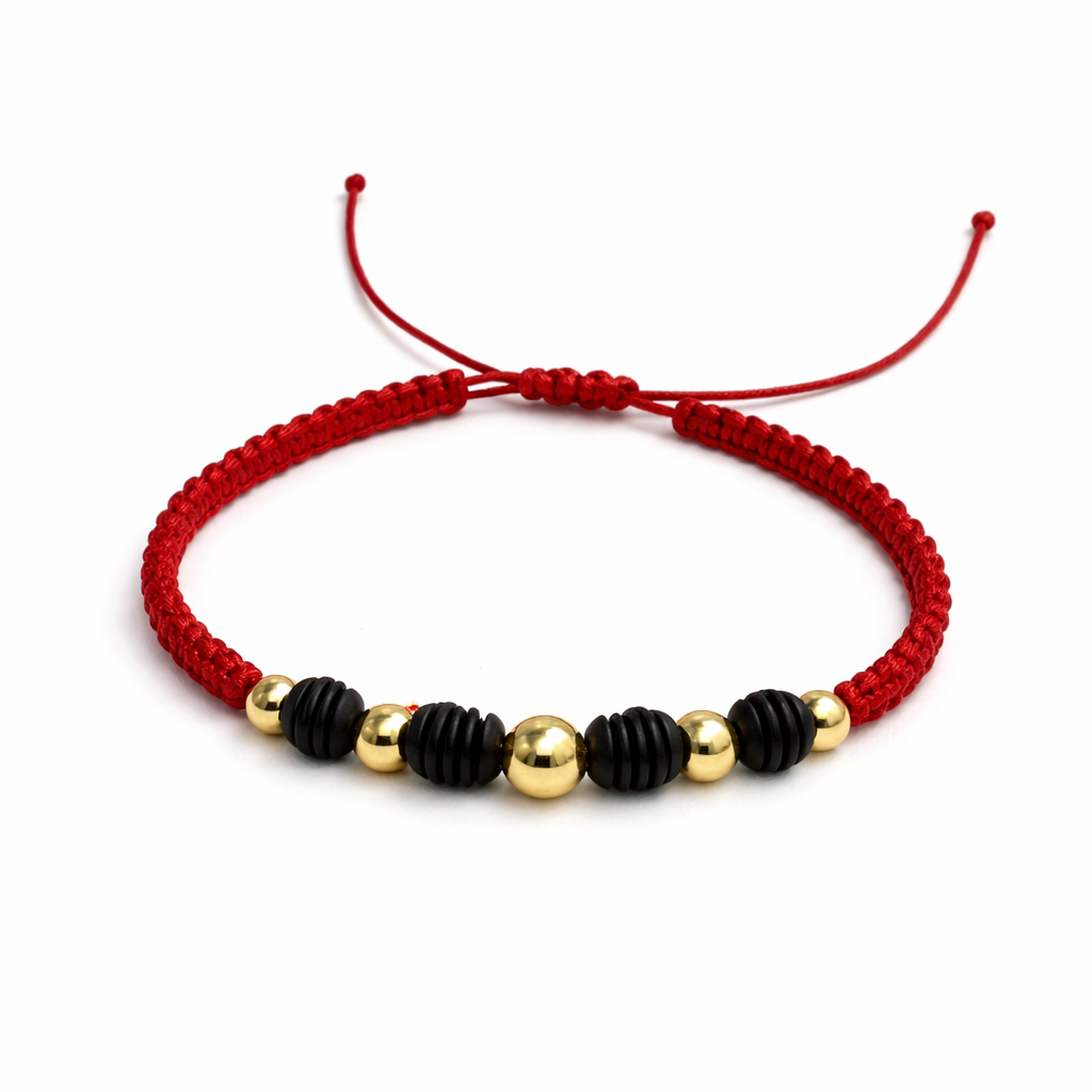 Pulsera con balines lisos 6m + neopreno negro