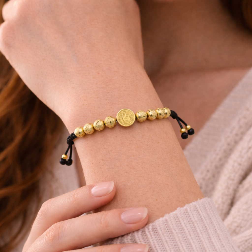 Pulsera con dije rolex + balines italiano 6m