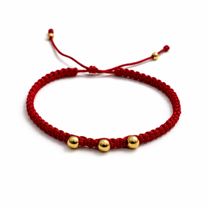 Pulsera con balines lisos de 4m y cierre 3m