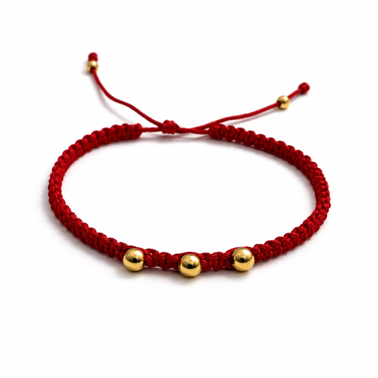 Pulsera con balines lisos de 4m y cierre 3m