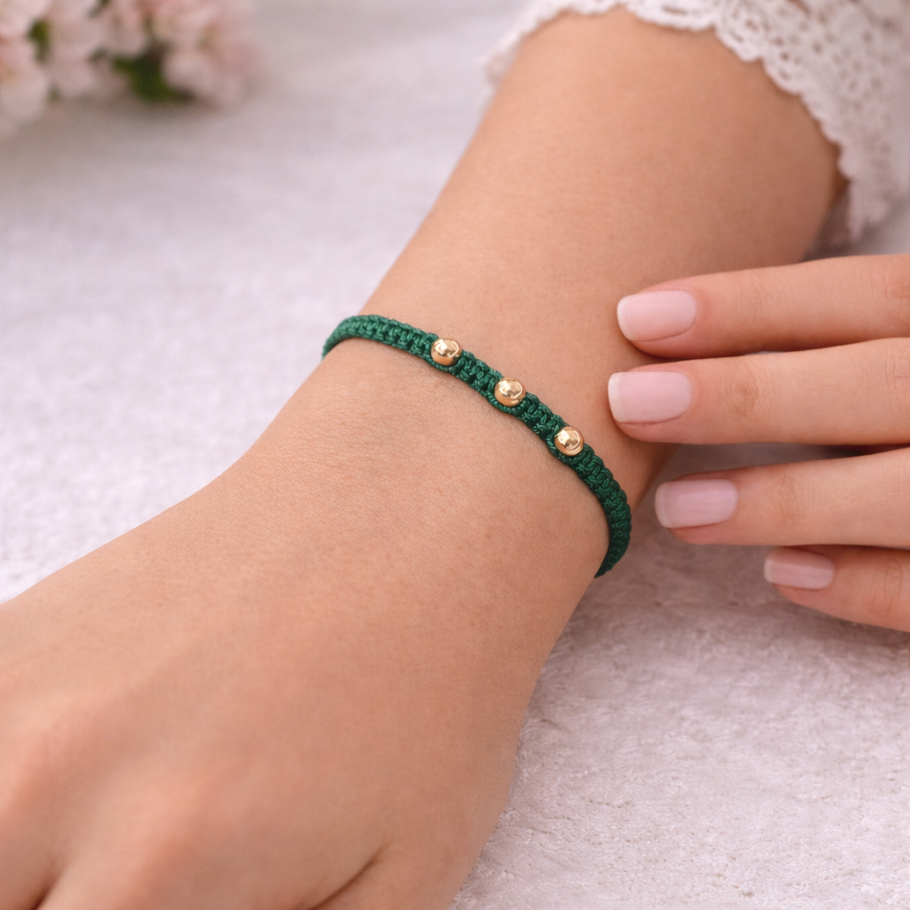 Pulsera con balines lisos 4m