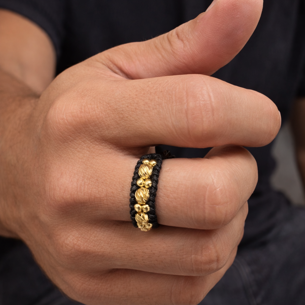Anillo con balines diamantados 5m + balines lisos 3m