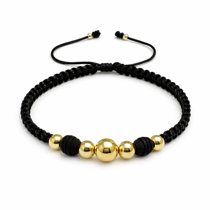 Pulsera con balín 7m y balines 5m + neopreno negro