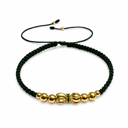 Pulsera con rondel ´+ balines diamantados 5m + balines 4 y 3m