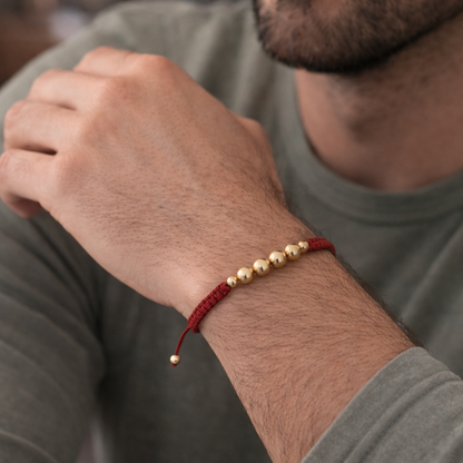 Pulsera con balines lisos 5m y 3m