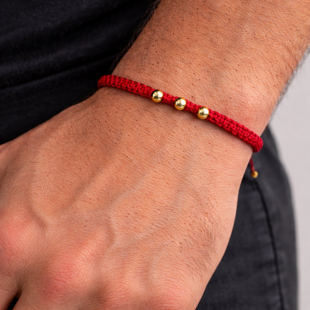 Pulsera con balines lisos de 4m y cierre 3m