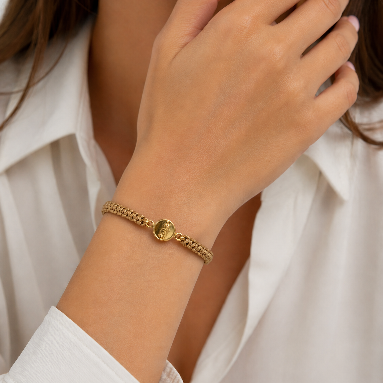 Pulsera con dije Guadalupe