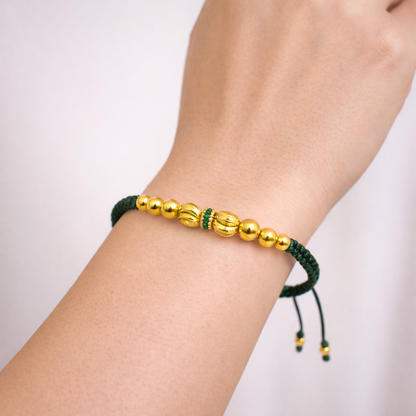 Pulsera con rondel ´+ balines diamantados 5m + balines 4 y 3m