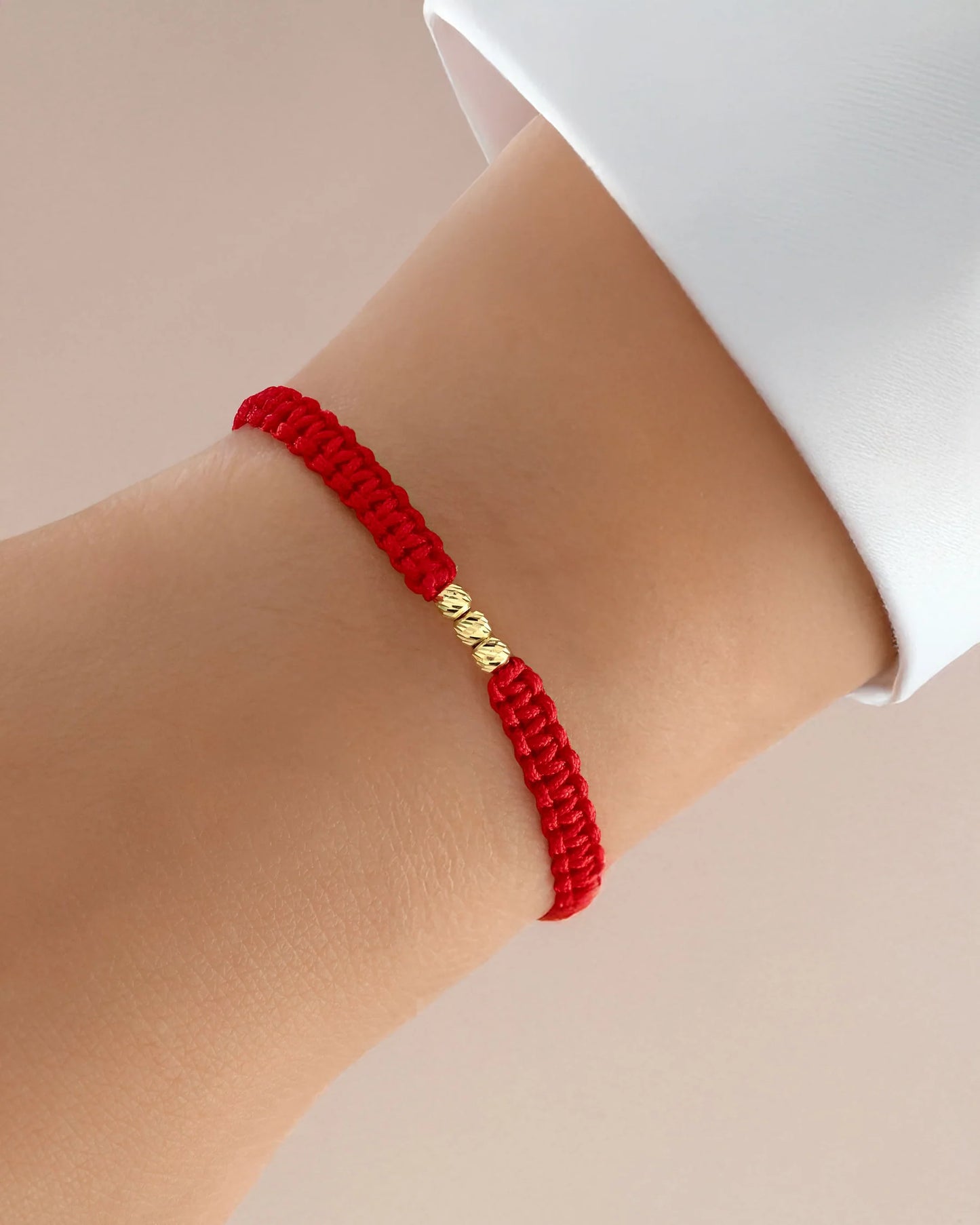 Pulsera Tejida Balines Diamantados #3