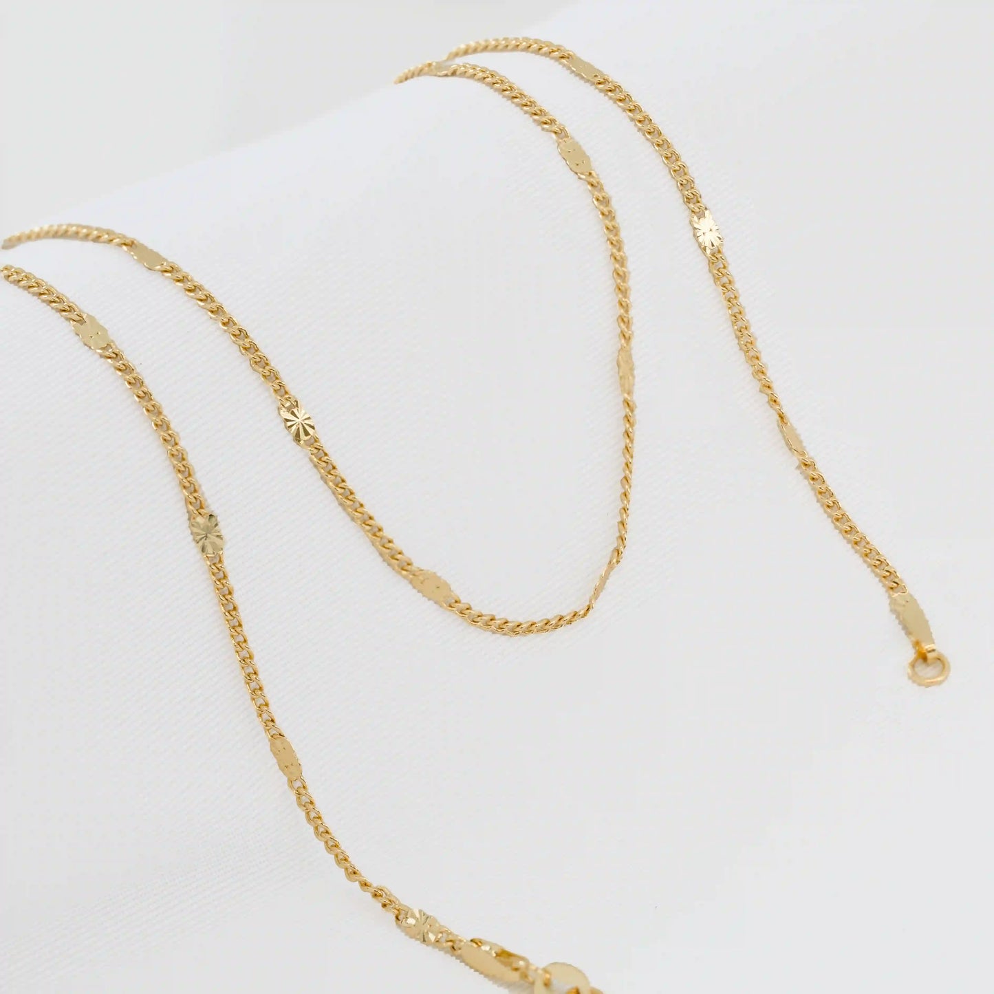 Cadena Cubana con Destellos 60 cms